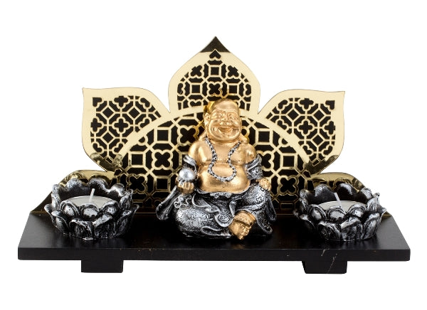 Golden Buddha Teelichthalter-Set