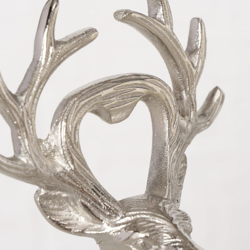 Bottle opener "Xaver" - noble deer handcrafted, silver shine