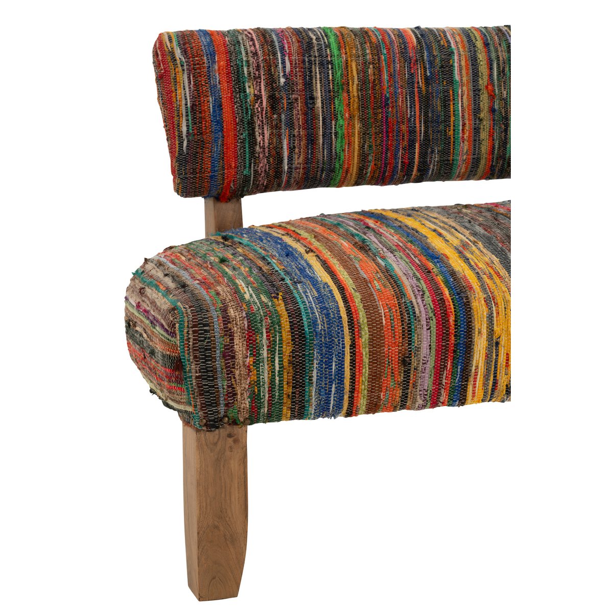 J-Line Sofa 2 Personen Chindi Holz/Textil-Mix