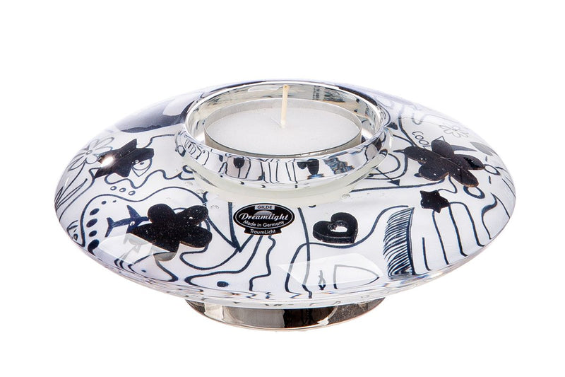 Dreamlight 'Ufo Classic' tealight candlestick 'Modern Art' - Available in a set of 4 (14 cm Ø) and a set of 2 (18 cm Ø)
