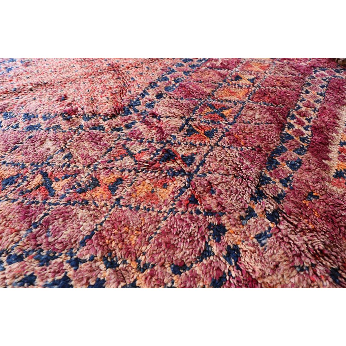 Marokkaner Berber Teppich reine Wolle 186 x 367 cm - benutzerdefinierter Teppich