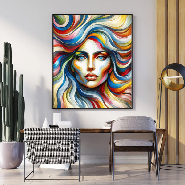 Color Whisperer Elegant canvas art with a floating look 