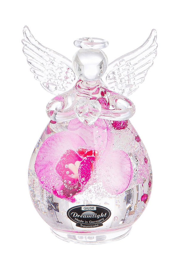 Glazen engelen Pink Orchid - Elegante decoratie voor uw huis, set van 6