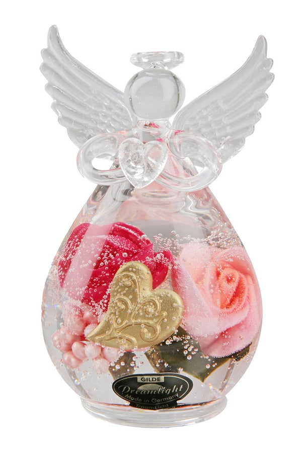Glazen engel “Amore” - romantische bloemenpracht voor thuis, set van 6