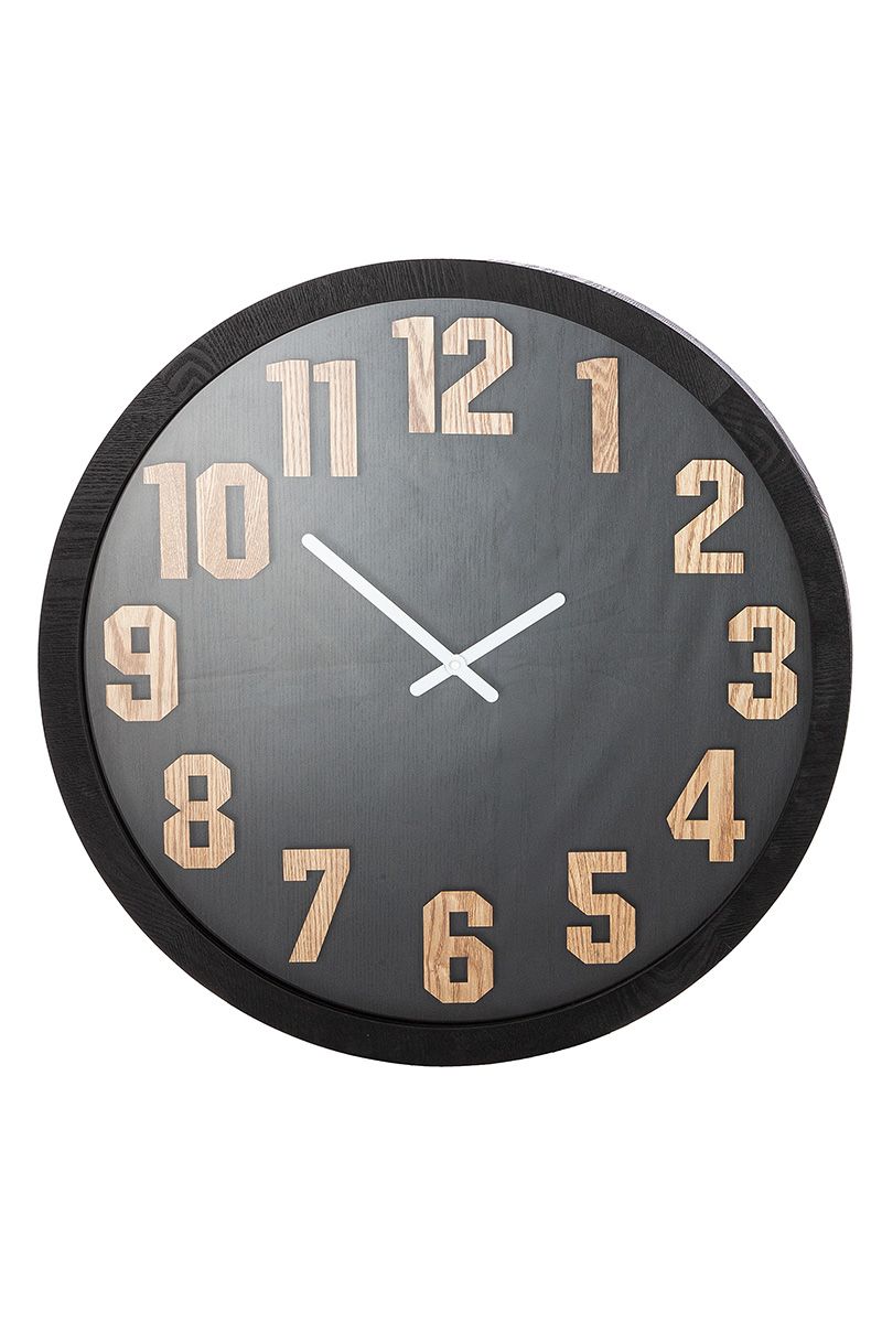 Moderne wandklok 'Horas' met contrasterend design - eenvoudige elegantie ontmoet functionaliteit