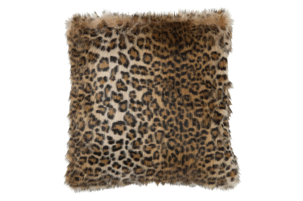 Fluffy Leopard Pillow – Exotic Eye-Catcher for Your Home