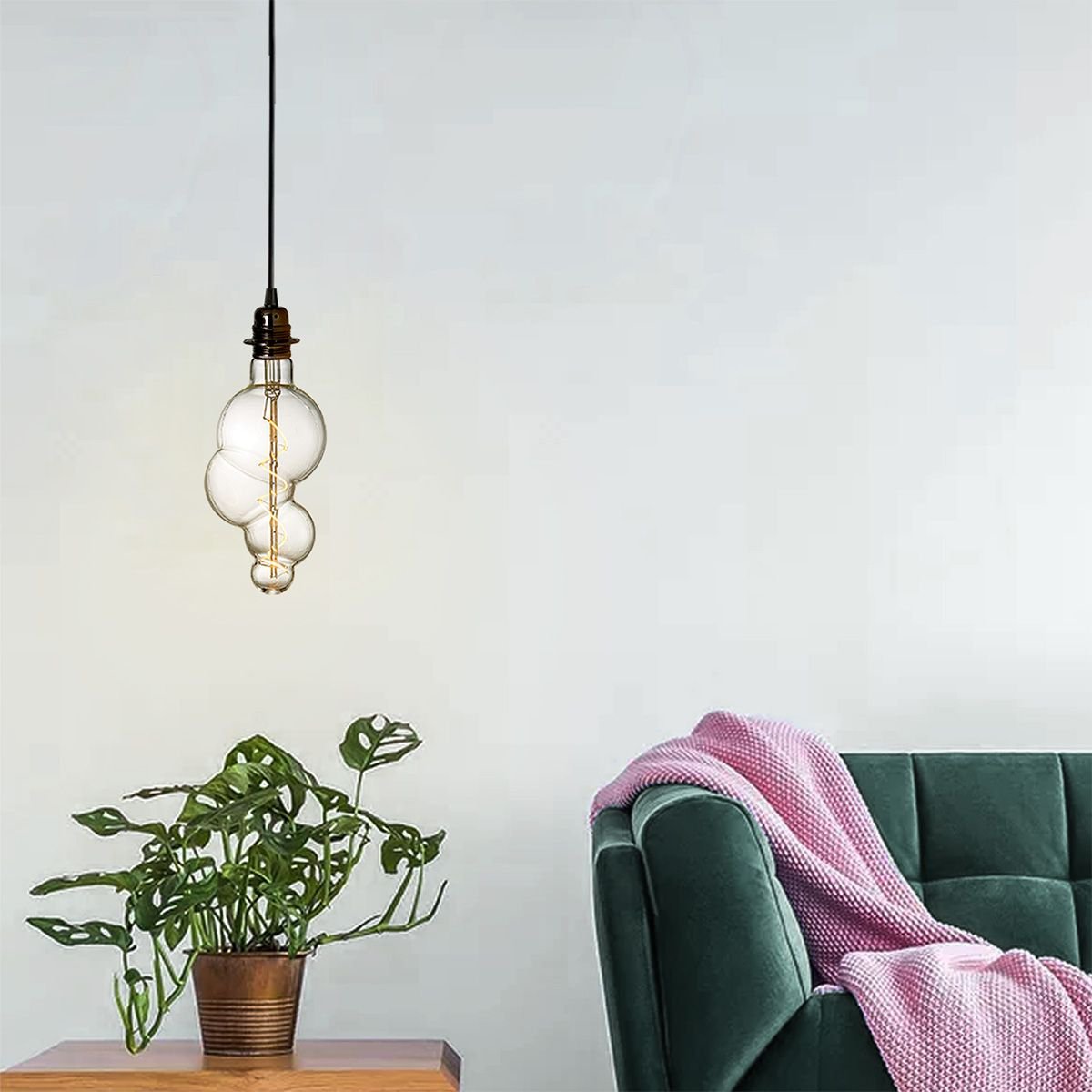 Home Sweet Home dimmbare LED Bubble Spiral E27 4W 300Lm 3000K Klar