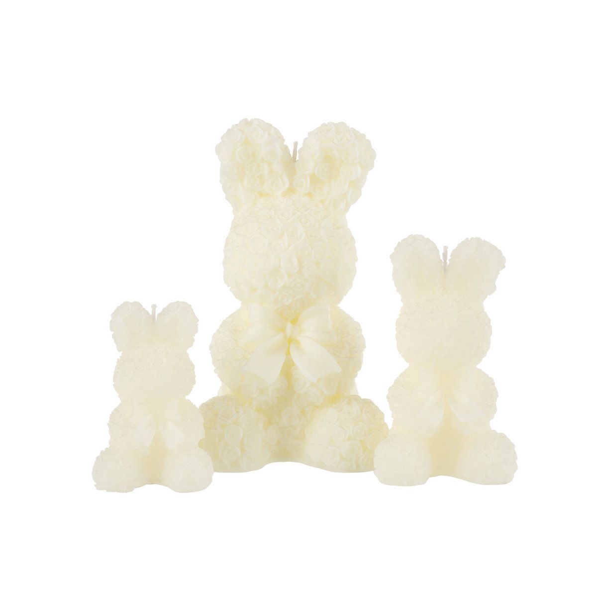 J-Line Kerze Rabbit – weiß – groß – 25U