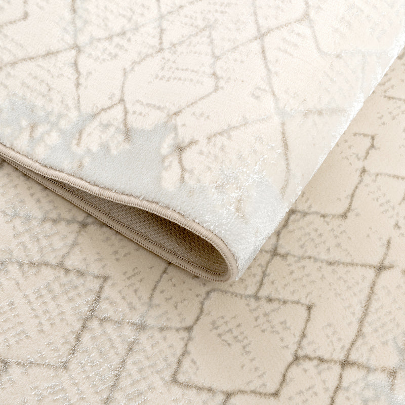 Sehrazat Premium Diamond 7800 Collection Beige - Moderner Designer Teppich mit 3D-Effekt