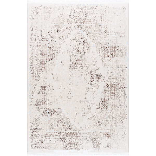 Sehrazat Premium Diamond 7810 Collectie Beige - Modern designtapijt met 3D-effect
