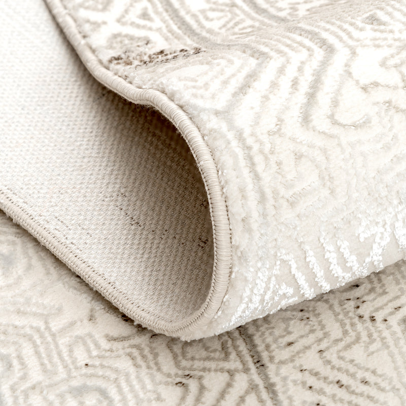 Sehrazat Premium Diamond 7820 Collection Beige - Modern designer carpet with 3D effect