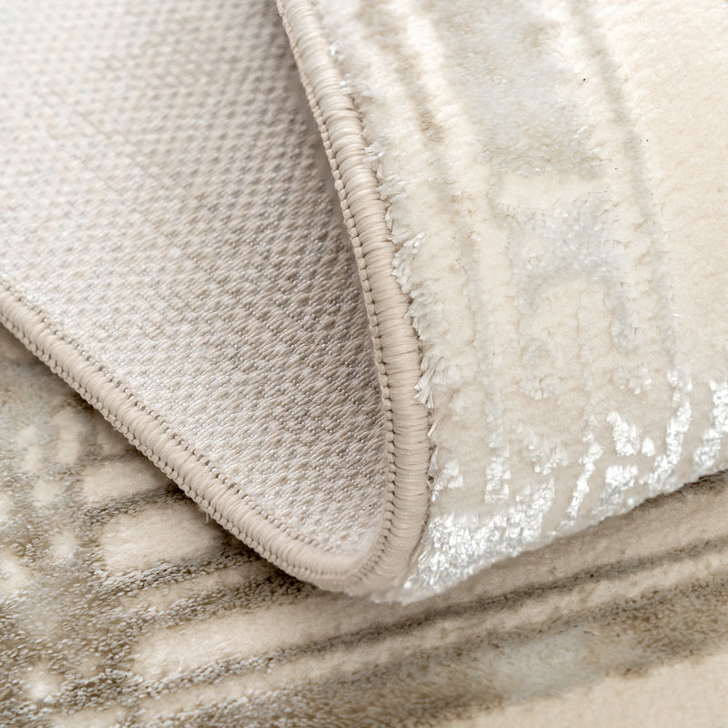Sehrazat Premium Diamond 7830 Collection Beige - Modern designer carpet with 3D effect