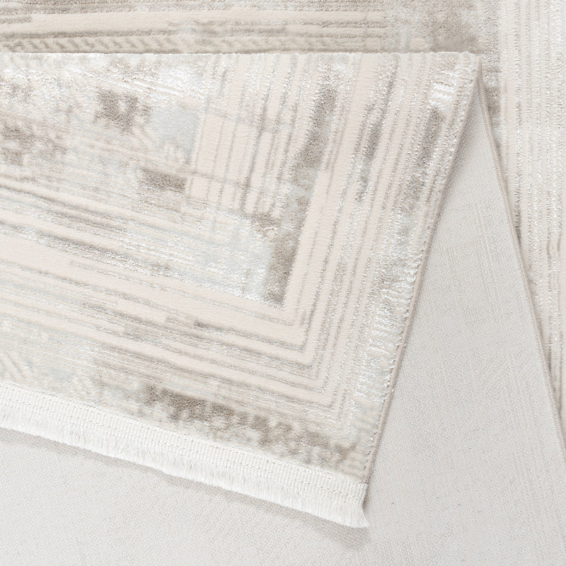 Sehrazat Premium Diamond 7830 Collection Beige - Modern designer carpet with 3D effect