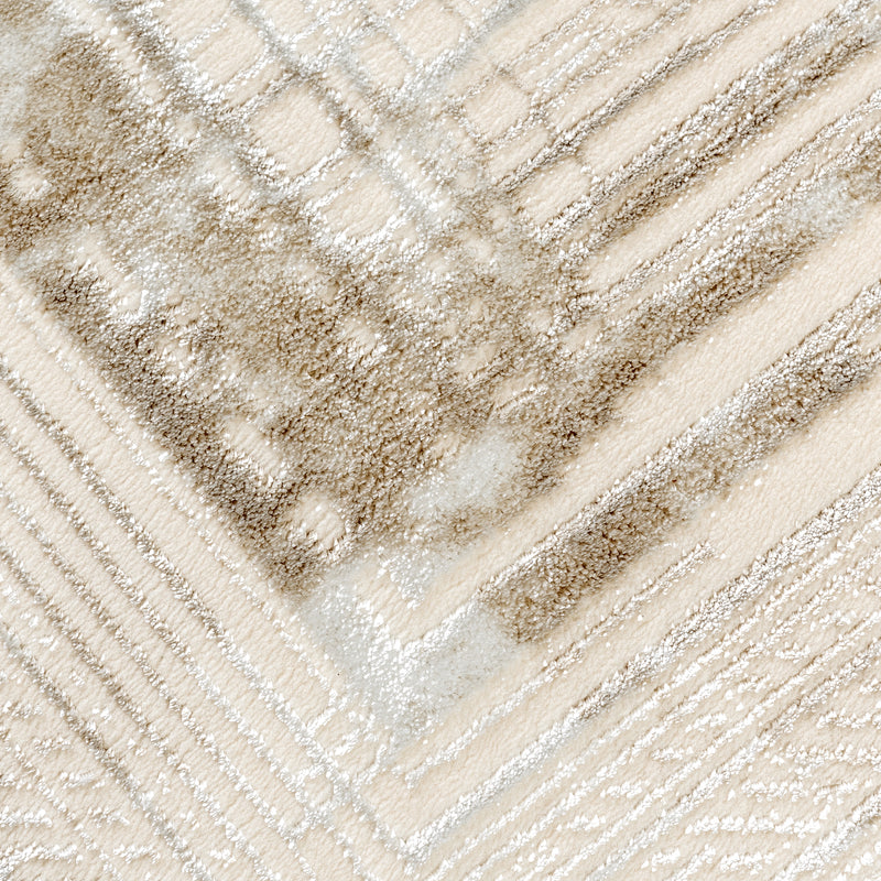 Sehrazat Premium Diamond 7830 Collection Beige - Modern designer carpet with 3D effect