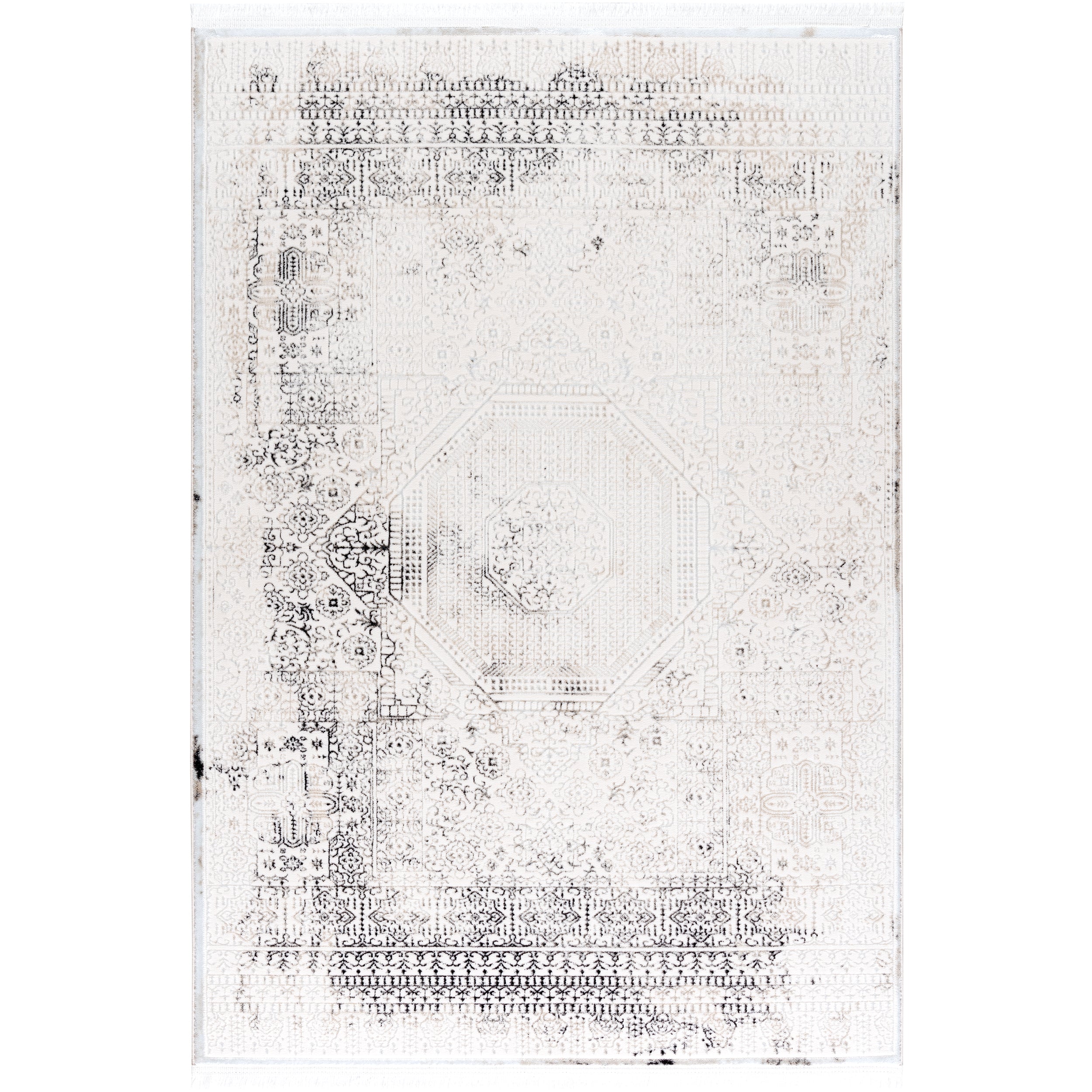 Sehrazat Premium Diamond 7840 Collection Grey - Moderner Designer Teppich mit 3D-Effekt