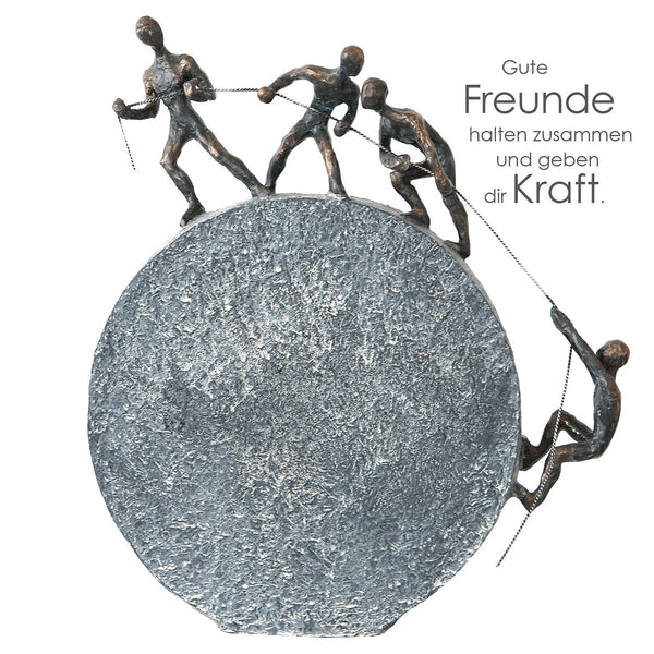 Sculpture GOOD FRIENDS stick together and give you strength Height 35cm