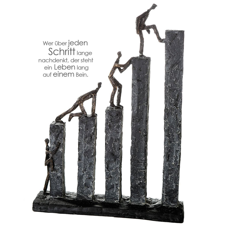 Climbing figures Raise - handmade with an inspiring saying