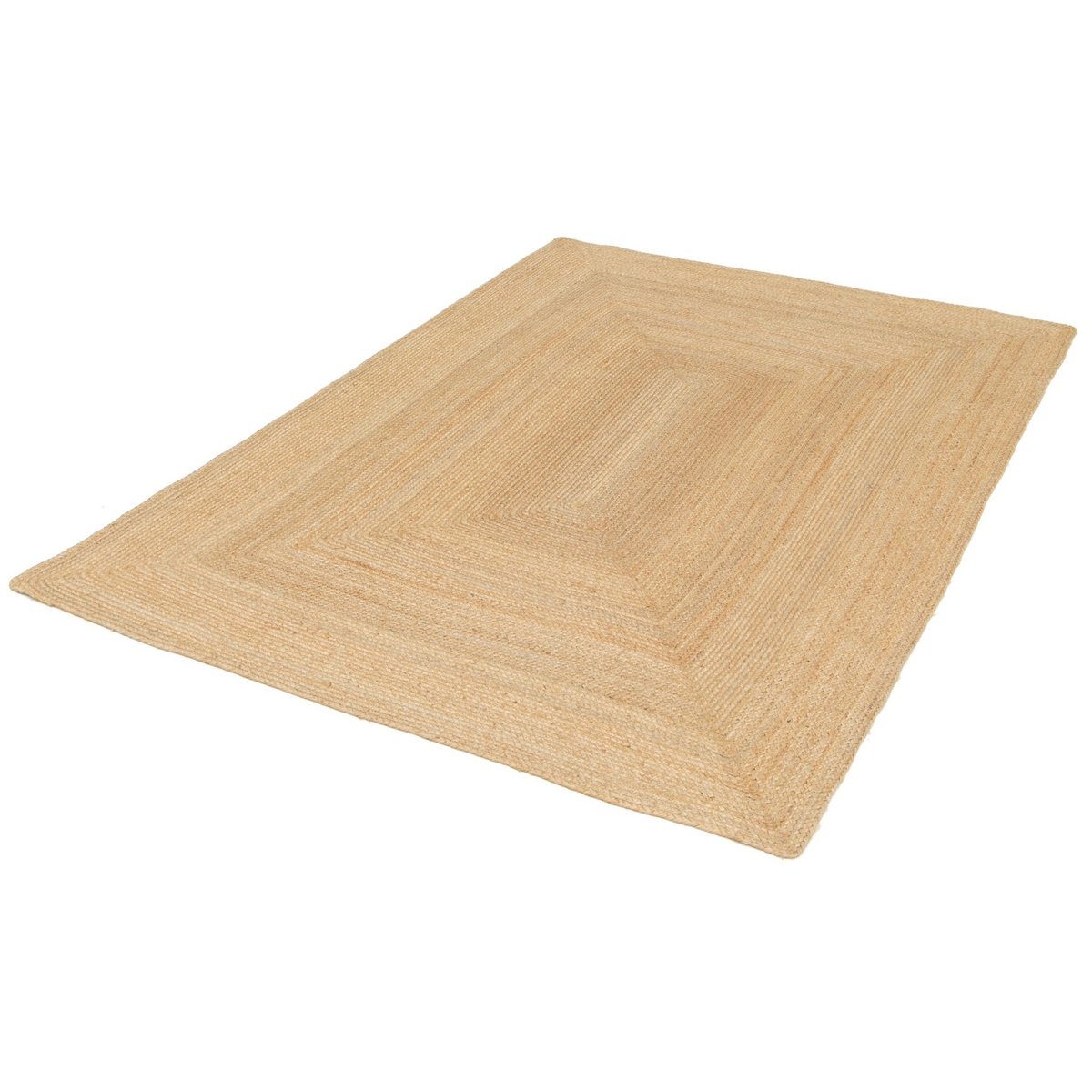 Indira handgefertigter geflochtener Jute -Teppich