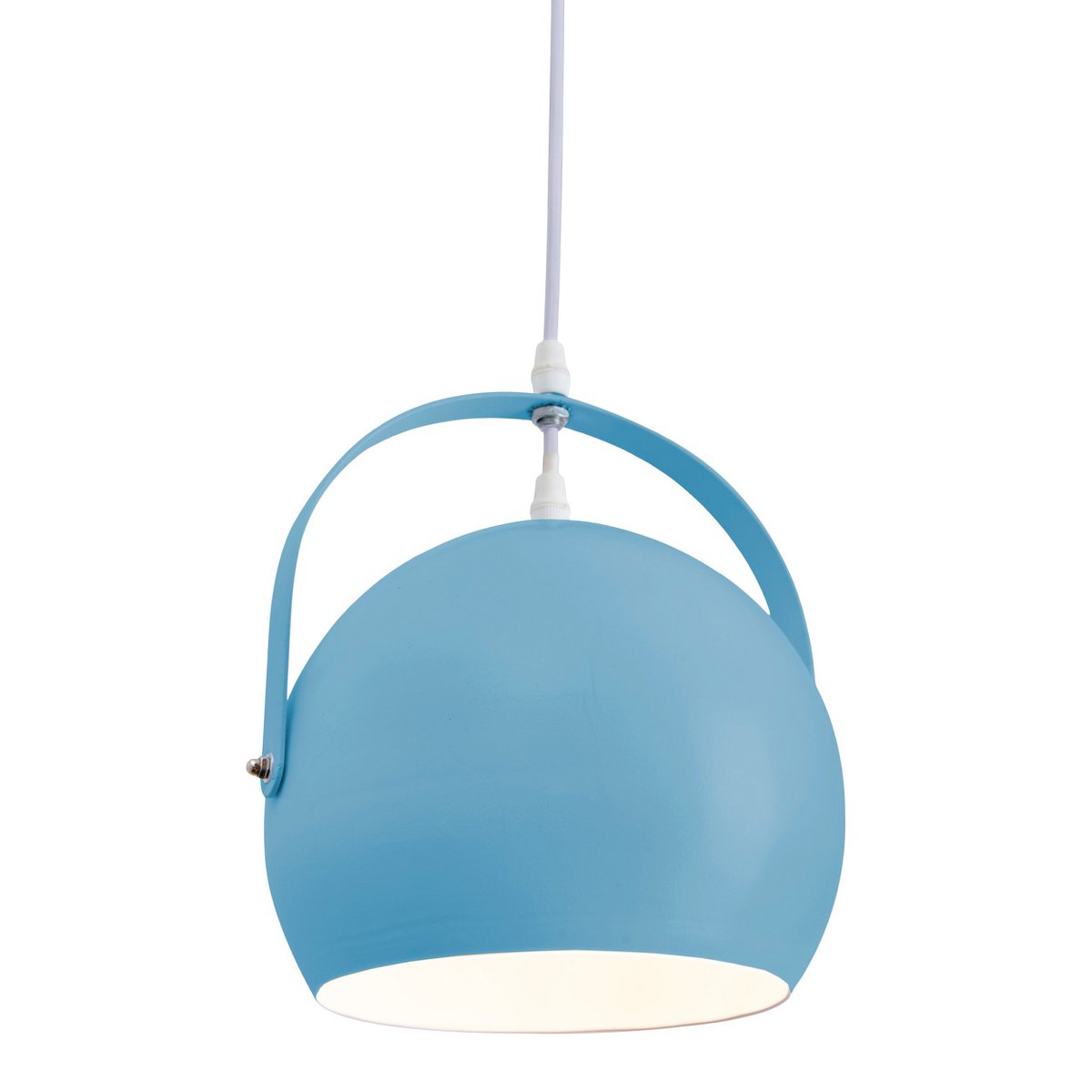 Pendant light "COLORADO" blue Ø approx. 25 cm, metal, E27 socket, lighting for living room, dining room, children's room