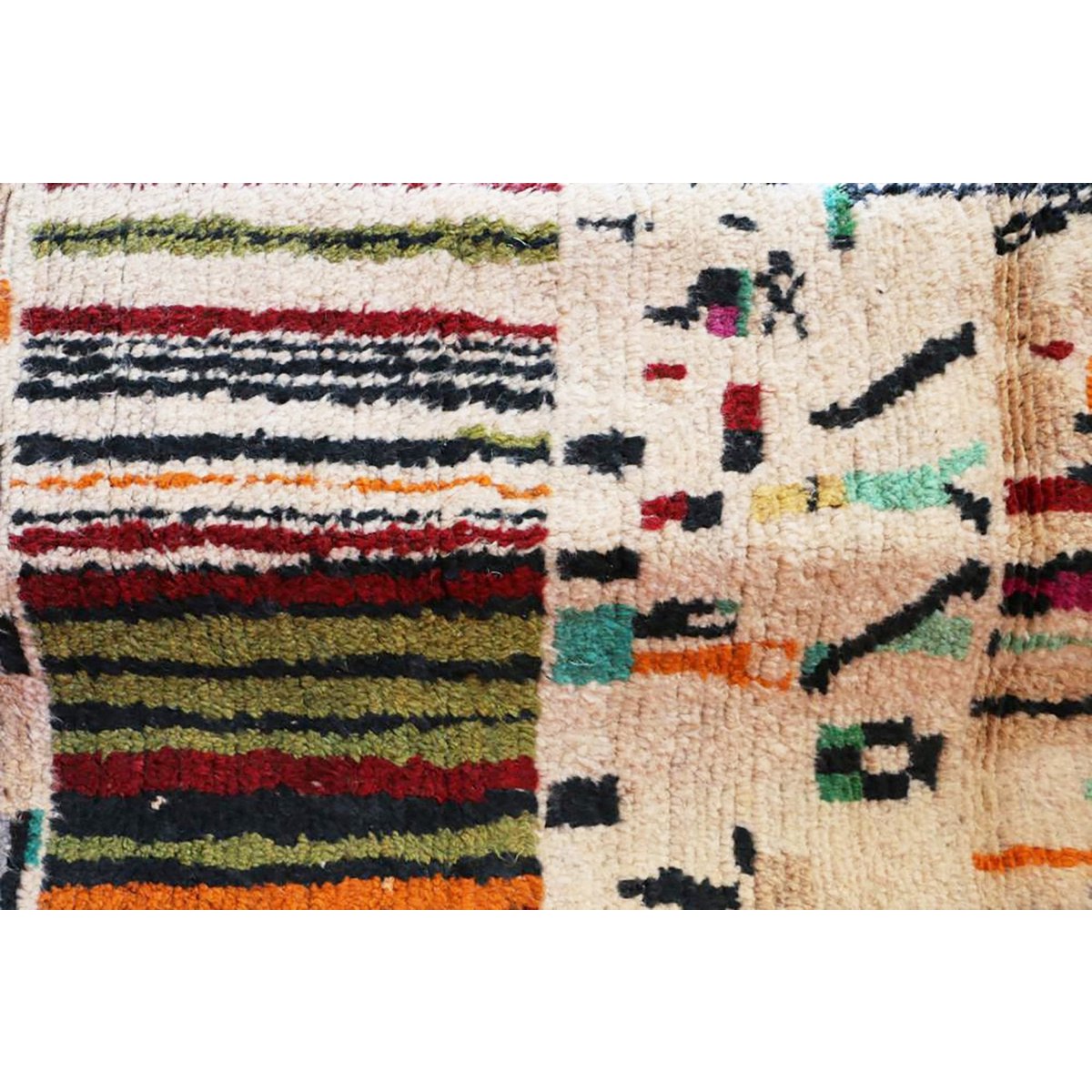Marokkanischer Berber-Flurteppich aus reiner Wolle, 75 x 378 cm