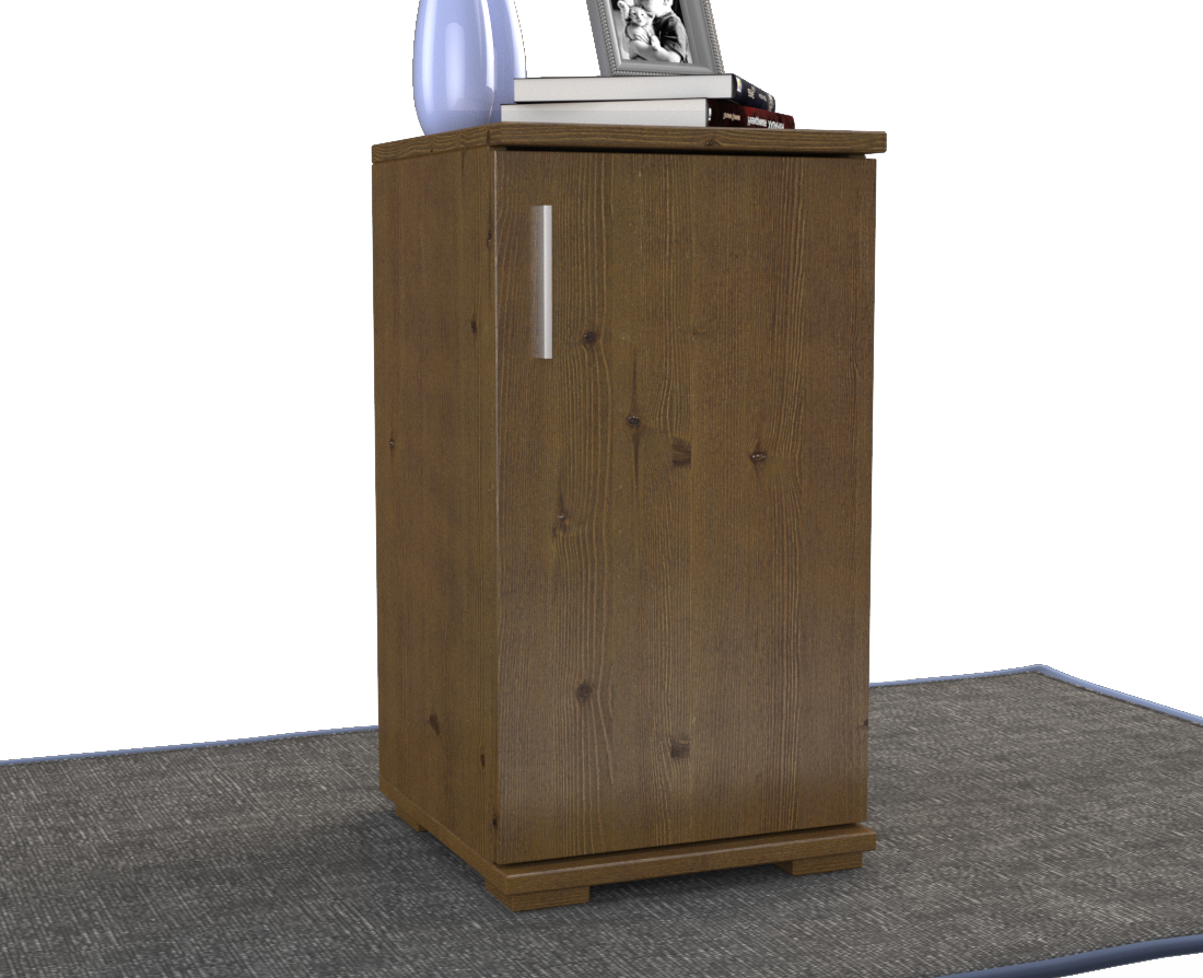 Nobis Kommode Sideboard | Anrichte | 1-Türig | 74cm hoch | 100% Bio Kiefer Massivholz