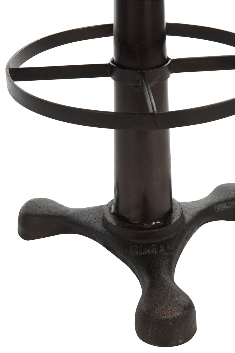 Luxus und Komfort vereint Der Premium Barhocker aus Leder und Metall schwarz oder braun