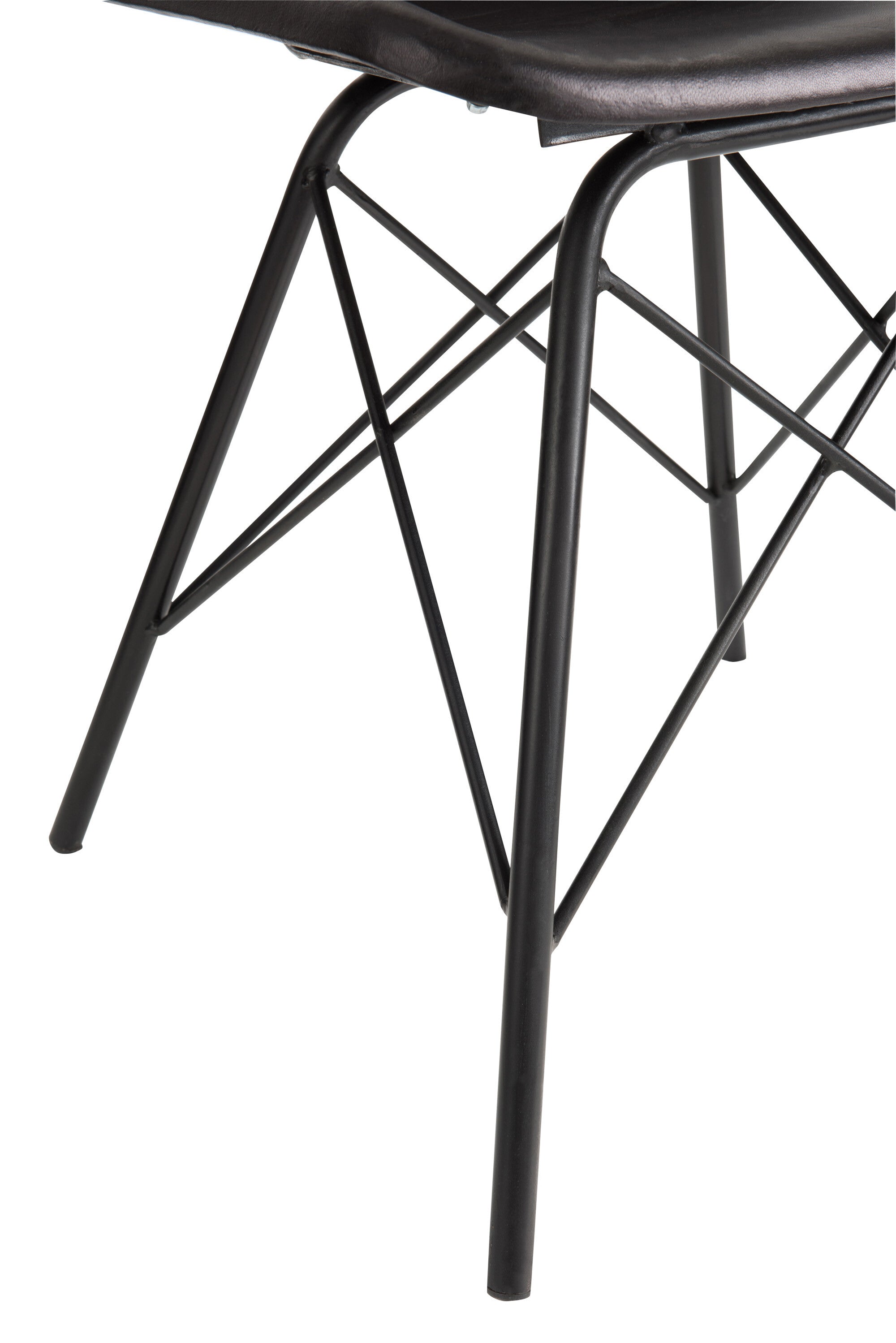 2er Set Loft Echtleder Stühle - Urbaner Chic in Schwarz oder Dunkelbraun