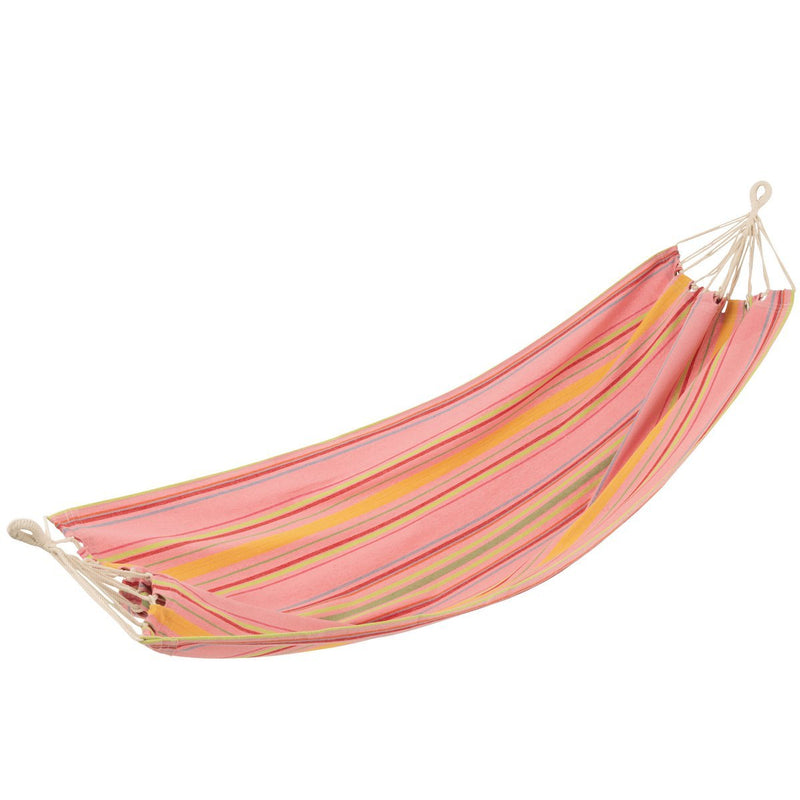Hangmat Strepen Katoen/Polyester Roze+Mix