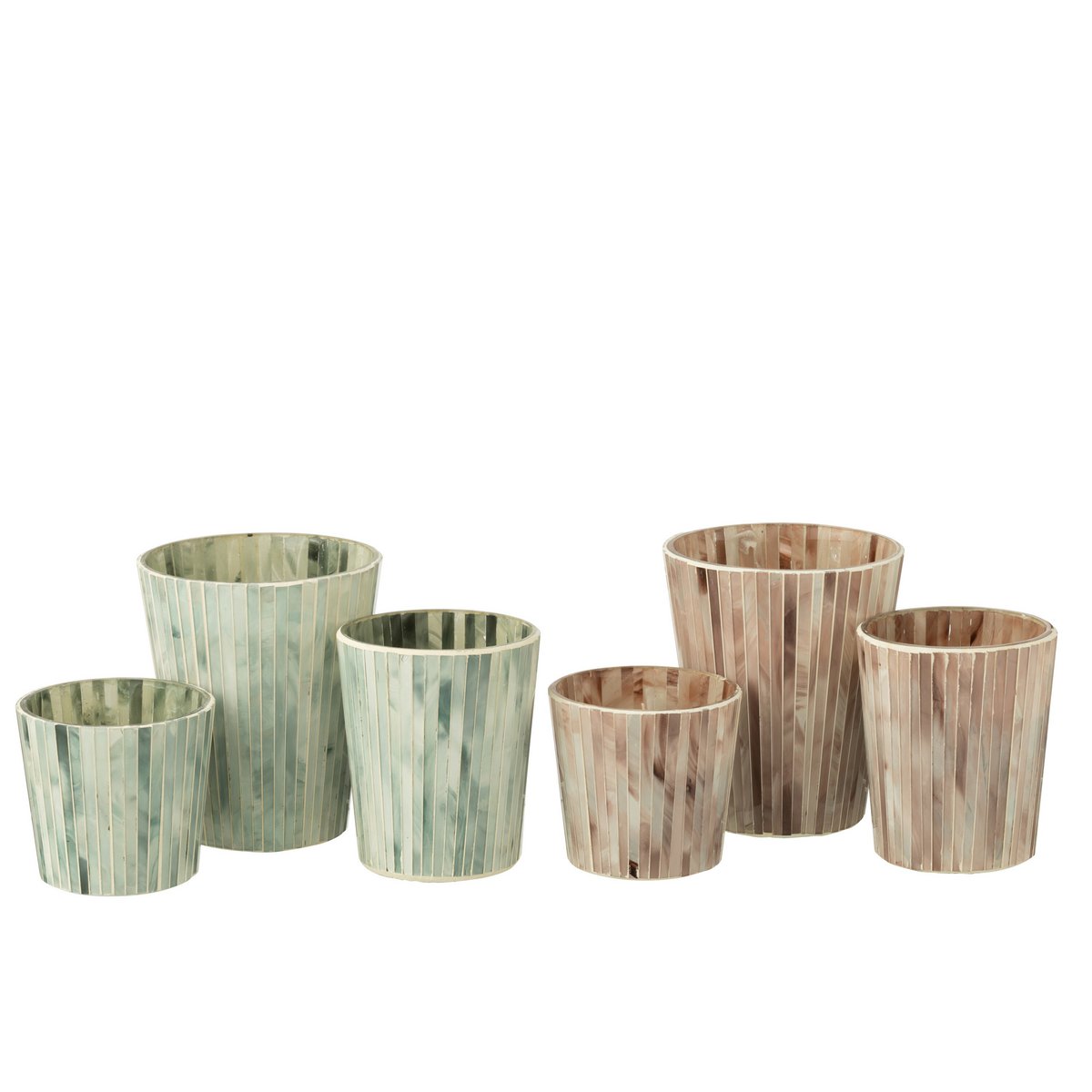 J-Line Duftkerze Noa – Seaside Bliss – Glas – Hellblau – groß – 75U