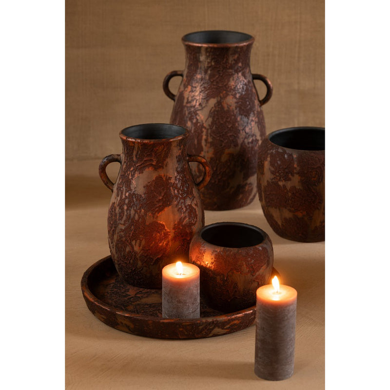 Vase Amphora Terra Brown/Rust Large 70x36 cm