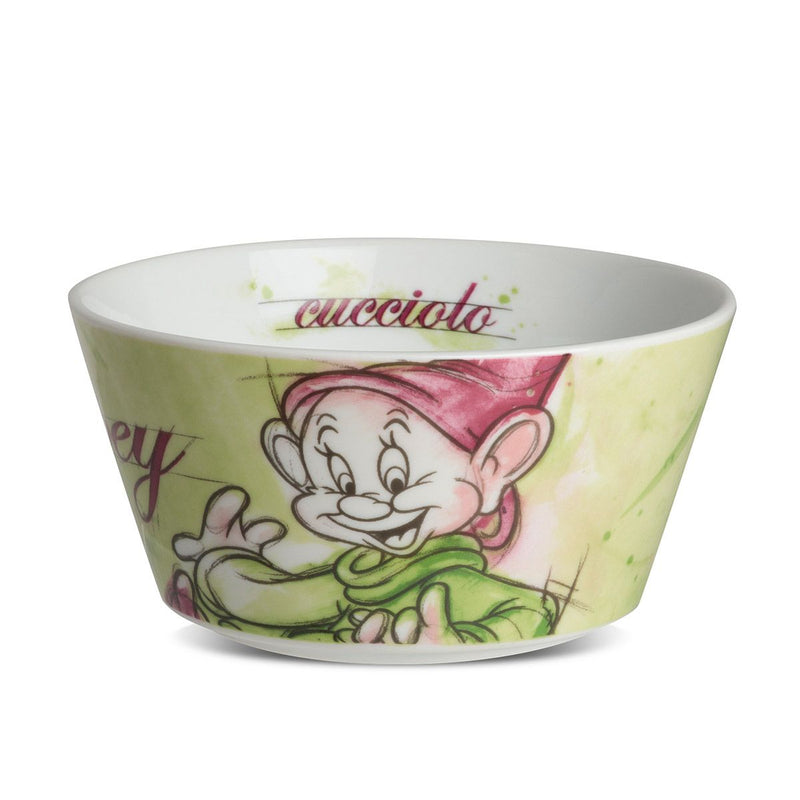 Disney 7 Dwarfs porcelain bowls set of 4, 13.5 cm diameter, in gift packaging 