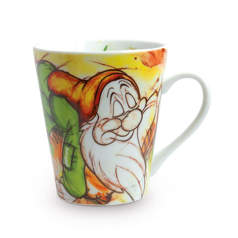 Disney 7 Zwerge Porzellantassen 4er-Set, 380 ml, in Geschenkverpackung