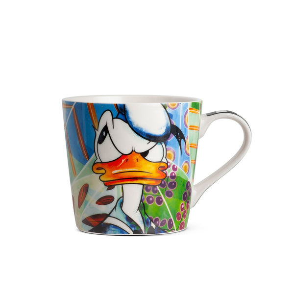 Set of 4 Disney cups 'Donald Duck' - porcelain, 13.5 cm wide, in gift packaging