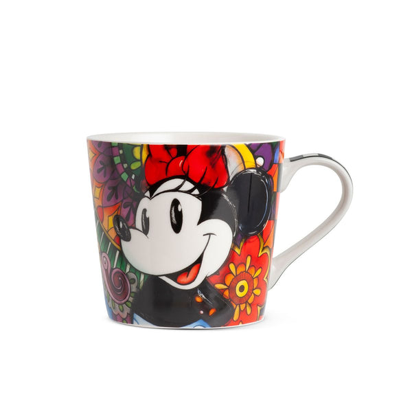 Set of 4 Disney cups 'Minnie' - porcelain, 13.5 cm wide, in gift packaging 