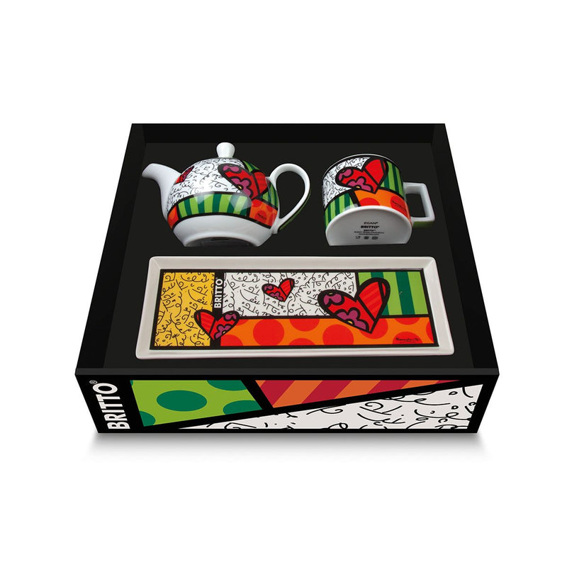 Britto Geschenkset Heart - Porzellan in Geschenkverpackung