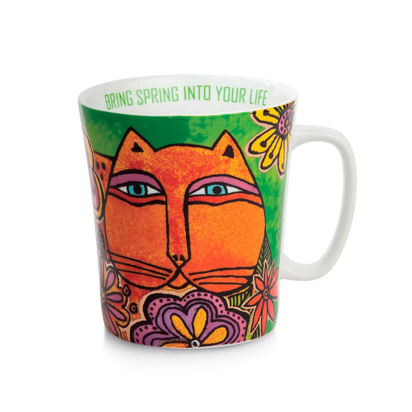 4er Set "Fantastic Felines" Porzellanbecher – "Bring Spring Into Your Life"