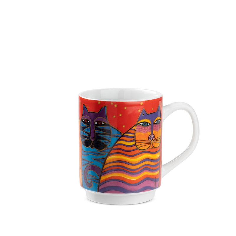 Set of 4 Disney stacking cups 'Always Kiss Me' - porcelain, 350 ml in gift packaging