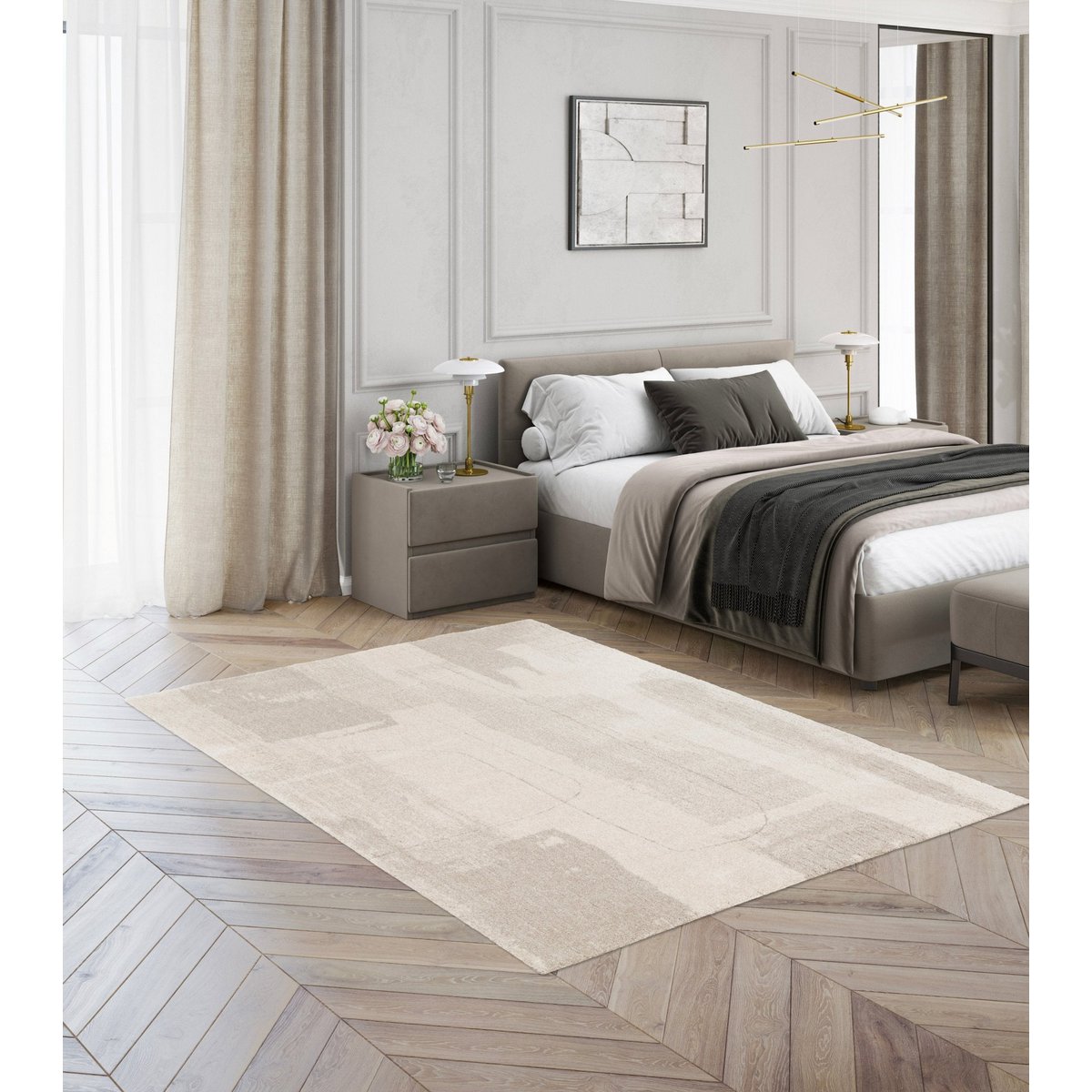 Ultra weicher Teppich und Designer Rätsel