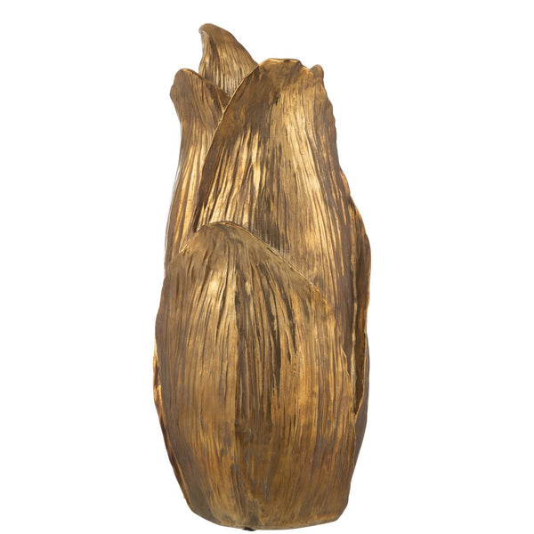 Vase Nebu in Gold – 60,5 cm Höhe, Blumenblätter Design