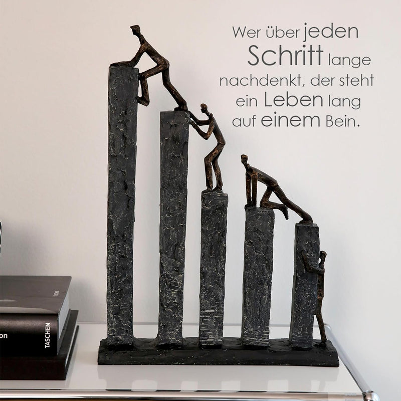 Climbing figures Raise - handmade with an inspiring saying