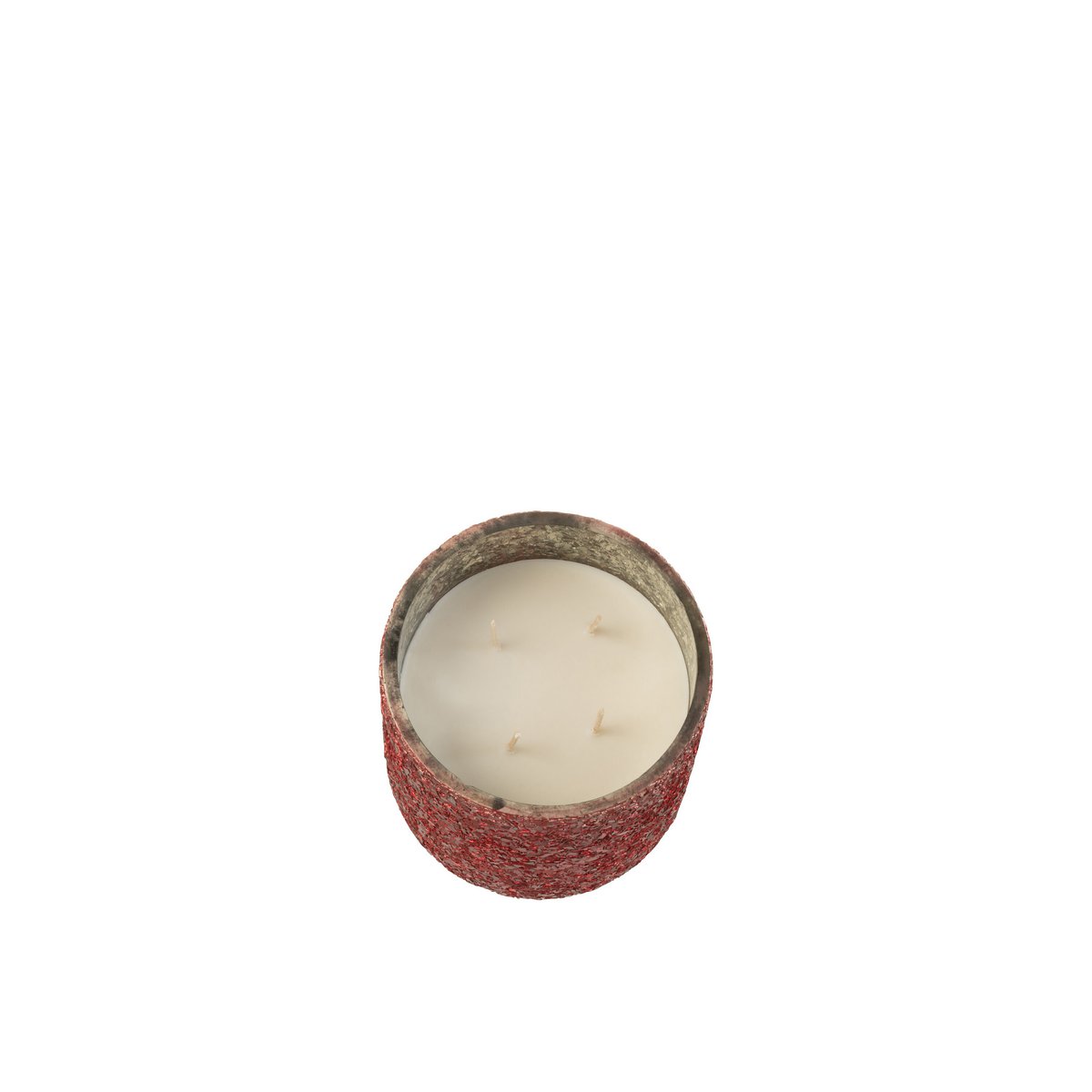J-Line Duftkerze Luxuria - Berry Bliss - Glas - Rot - Mittel - 60U