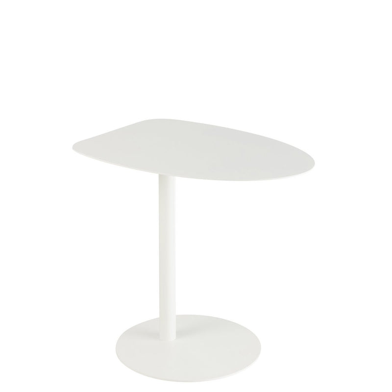 Eleganter Beistelltisch Ice - Metall Weiß - Modernes Design