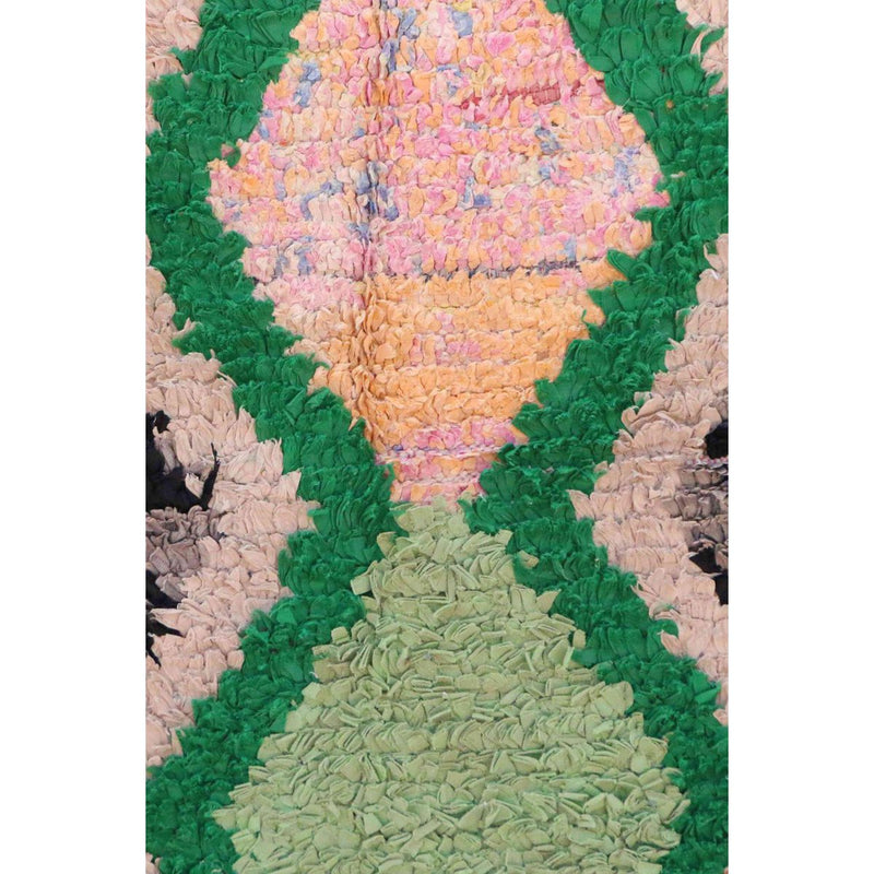 Moroccan Berber carpet made from recycled textiles 89 x 172 cm