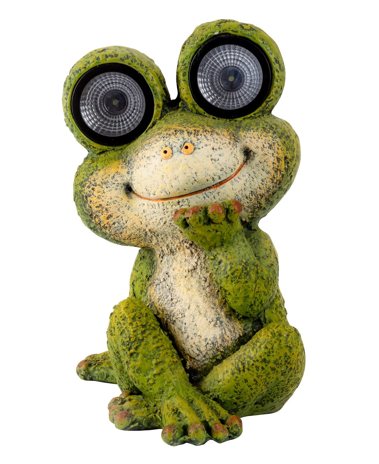 Solar Frog Lumino Garden Figure with Light Eyes 35cm Magnesia Green