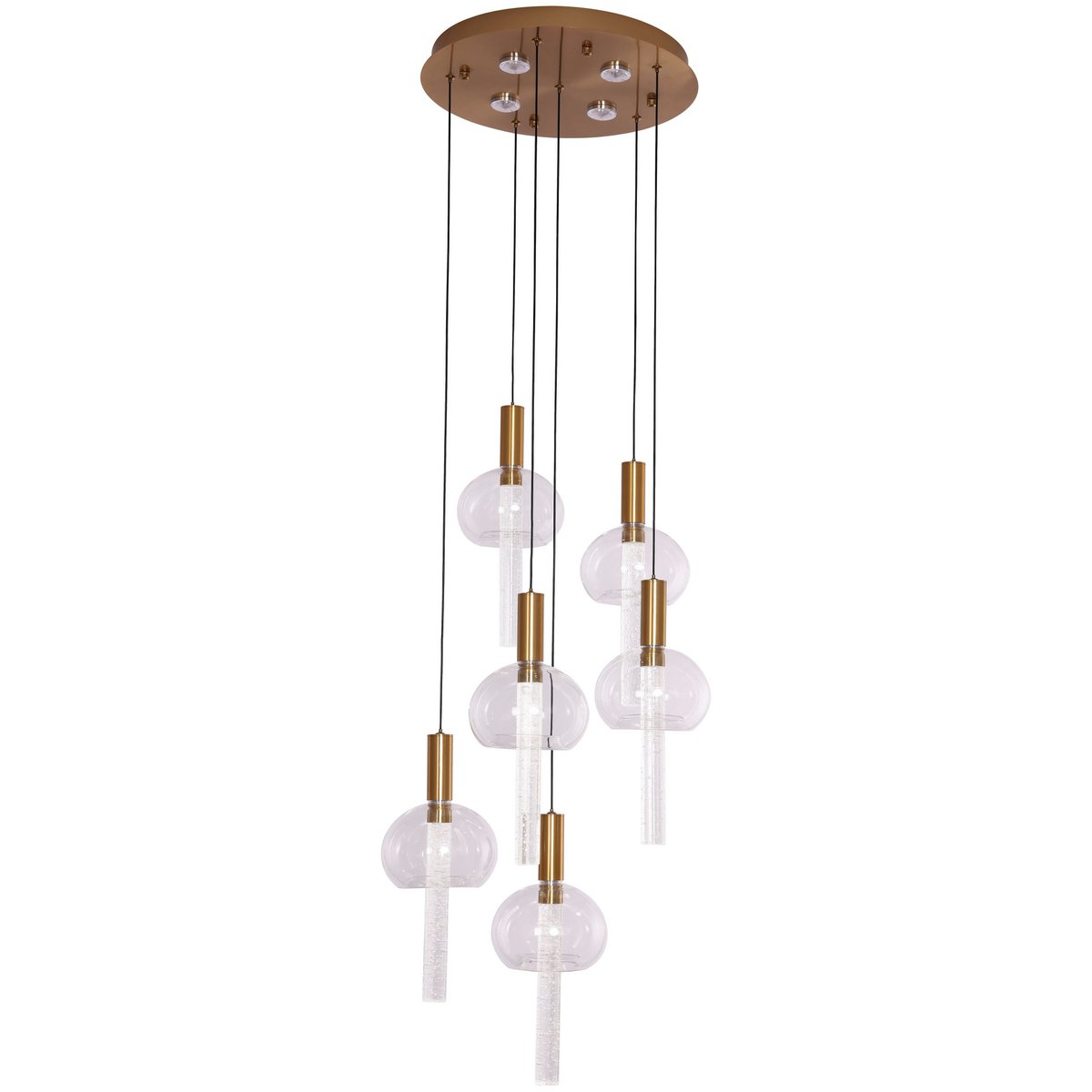 Pendant light Tubey copper gold | 6 - 40 cm
