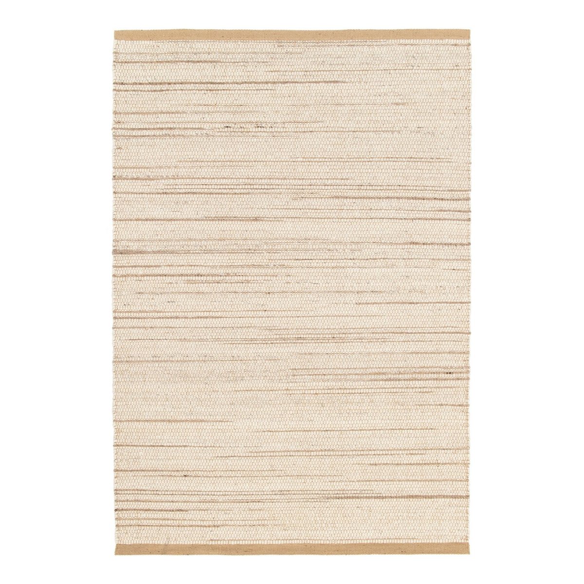 Handgefertigter Wollteppich aus dem Neuland und Jute Marius
