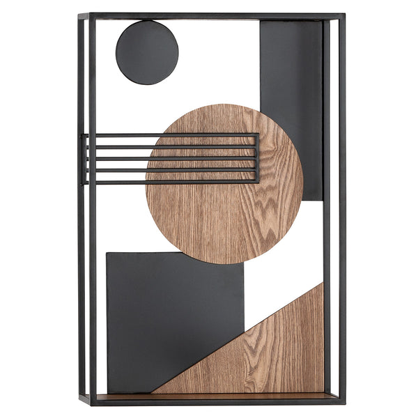 Regal Loco – Moderne metalen wandplank in zwart