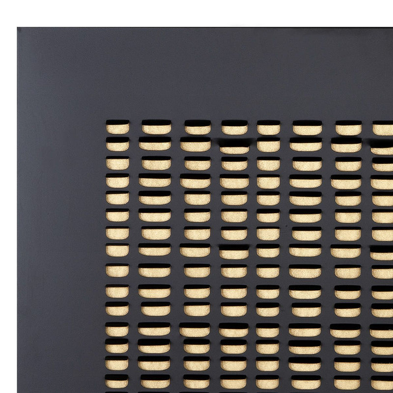 Wall relief Torus – Modern metal artwork in black
