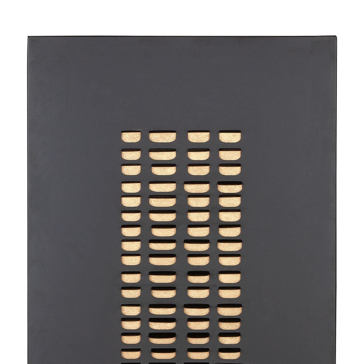 Wandrelief Torus Metall Schwarz 50x120cm