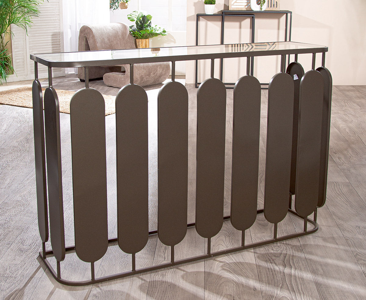 Sideboard Zulu Metall Anthrazitfarben 120cm